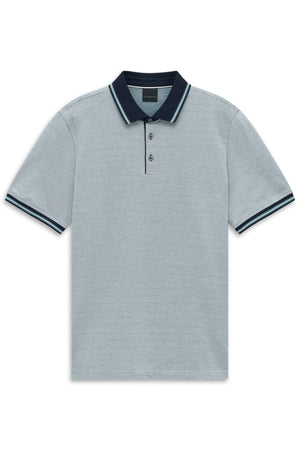 Bugatti Blue Printed Polo 8150 15103e 420