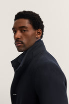 Bugatti Navy Wool Coat 821428 84203 390