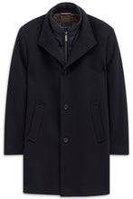 Load image into Gallery viewer, Bugatti Navy Wool Coat 821428 84203 390