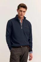 Bugatti Navy Zip Sweat 8500 25050f 390