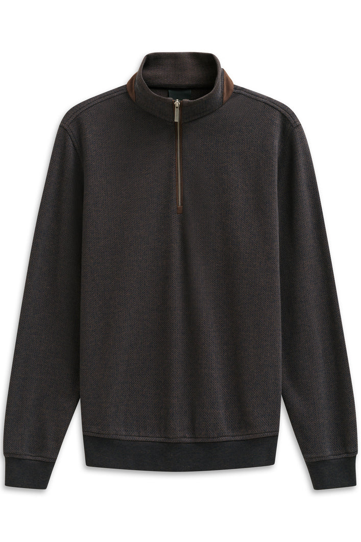 Bugatti Brown Zip Sweat 8550 85055d 90