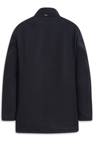 Bugatti Navy Wool Coat 874328 81063 390