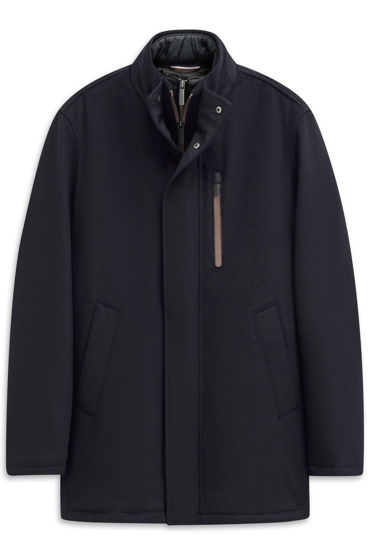 Bugatti Navy Wool Coat 874328 81063 390