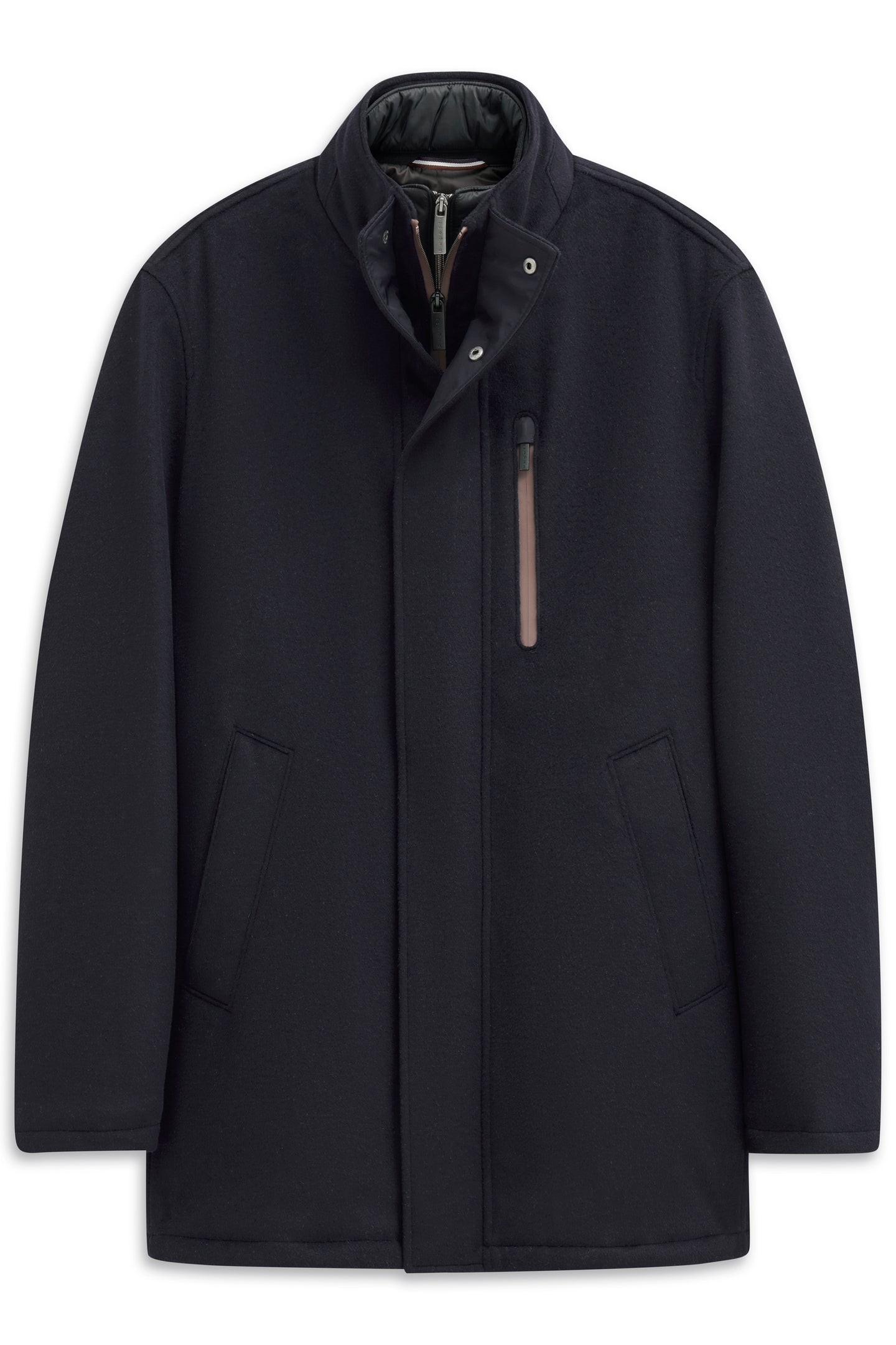 Bugatti Navy Wool Coat 874328 81063 390