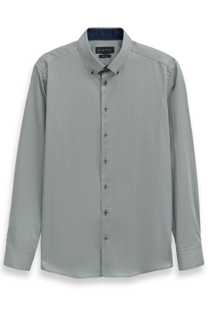 Bugatti Green Printed Shirt 9350 88518d 150