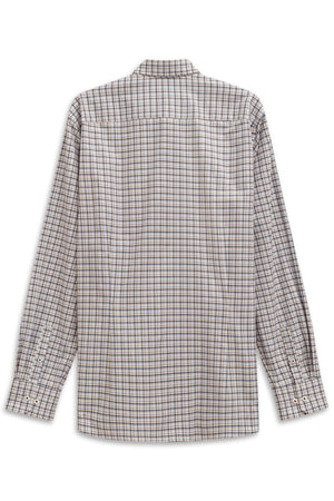 Bugatti Brown Blue Check Shirt 9350 88812d 40