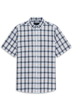Load image into Gallery viewer, Bugatti Short Sleeve Check Shirt 9450 18337e 320