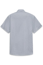 Load image into Gallery viewer, Bugatti Printed Short Sleeve Shirt Blue Beige 9450 18506e 320