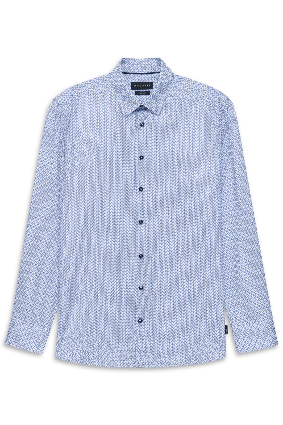 Bugatti Blue Printed Shirt 9750 18504e 370