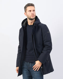 Bugatti | Water Resistant Parka Jacket in Navy Blue | 675413 61050 390