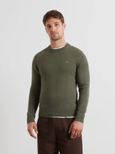 Load image into Gallery viewer, Farah | Shepard Cotton Crew Knit in Rosemary Green | F4GFG000 300