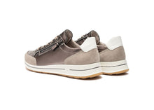 Load image into Gallery viewer, Ara | Osaka Wide H Fit Lace &amp; Zip Trainers in Metallic Beige | 12.54801.79