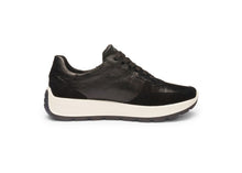 Load image into Gallery viewer, Ara New York Black Metallic Trainers 12.25112.01