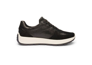 Ara New York Black Metallic Trainers 12.25112.01