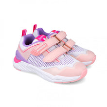 Load image into Gallery viewer, Biomecanics Girls Velcro Shoe Pink White 252270