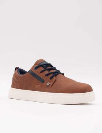 Tommy Bowe | Boys Casual Shoes in Camel Brown | Donelly