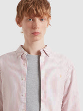 Load image into Gallery viewer, Farah Brewer Striped Shirt Coral F4WSB070 611