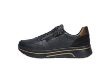 Load image into Gallery viewer, Ara | Sapporo Wide H Fit Lace &amp; Zip Trainers in Black &amp; Bronze | 12.27540.01