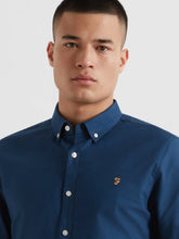 Load image into Gallery viewer, Farah Aegean Blue Slim Fit Shirt F4WSB060 416