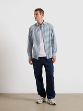 Load image into Gallery viewer, Farah Steen Blue Striped Shirt F4WSG014 401