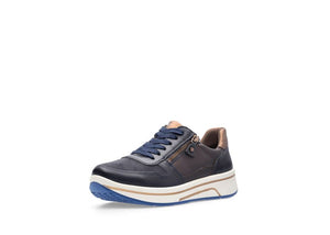 Ara Wide Fit Navy Trainers 12.27540.14