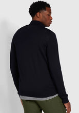 Load image into Gallery viewer, Farah Redchurch Zip Knit Navy f4gf9082 412