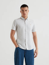 Load image into Gallery viewer, Farah Slim Fit Green Striped Shirt f4wmd006 335