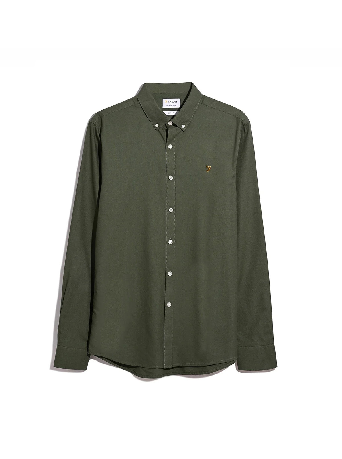 Farah Rosemary Green Slim Fit Shirt F4WSB060 300