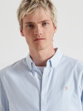 Load image into Gallery viewer, Farah Blue Stripe Slim Fit Shirt F4WSB070 468