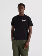 Farah Black Back Print Tee fakff009 010