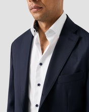 Load image into Gallery viewer, Eton White Shirt with Navy Buttons 1000 14551 00