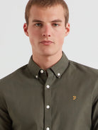Farah Rosemary Green Slim Fit Shirt F4WSB060 300