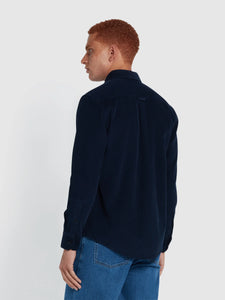 Farah | Spencer Cord Overshirt in Navy | F4WFE035 412