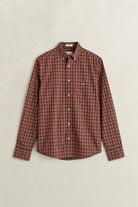 Gant Brown Red Check Shirt 3263039 217