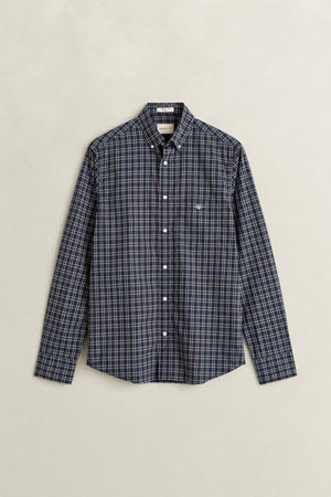 Gant Navy &amp; Green Check Shirt 3263039 433
