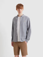Farah Navy Grey Shirt F4WSB060 107