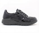 Waldläufer Lace Zip Low Wedge Shoe Black H89001 254 001