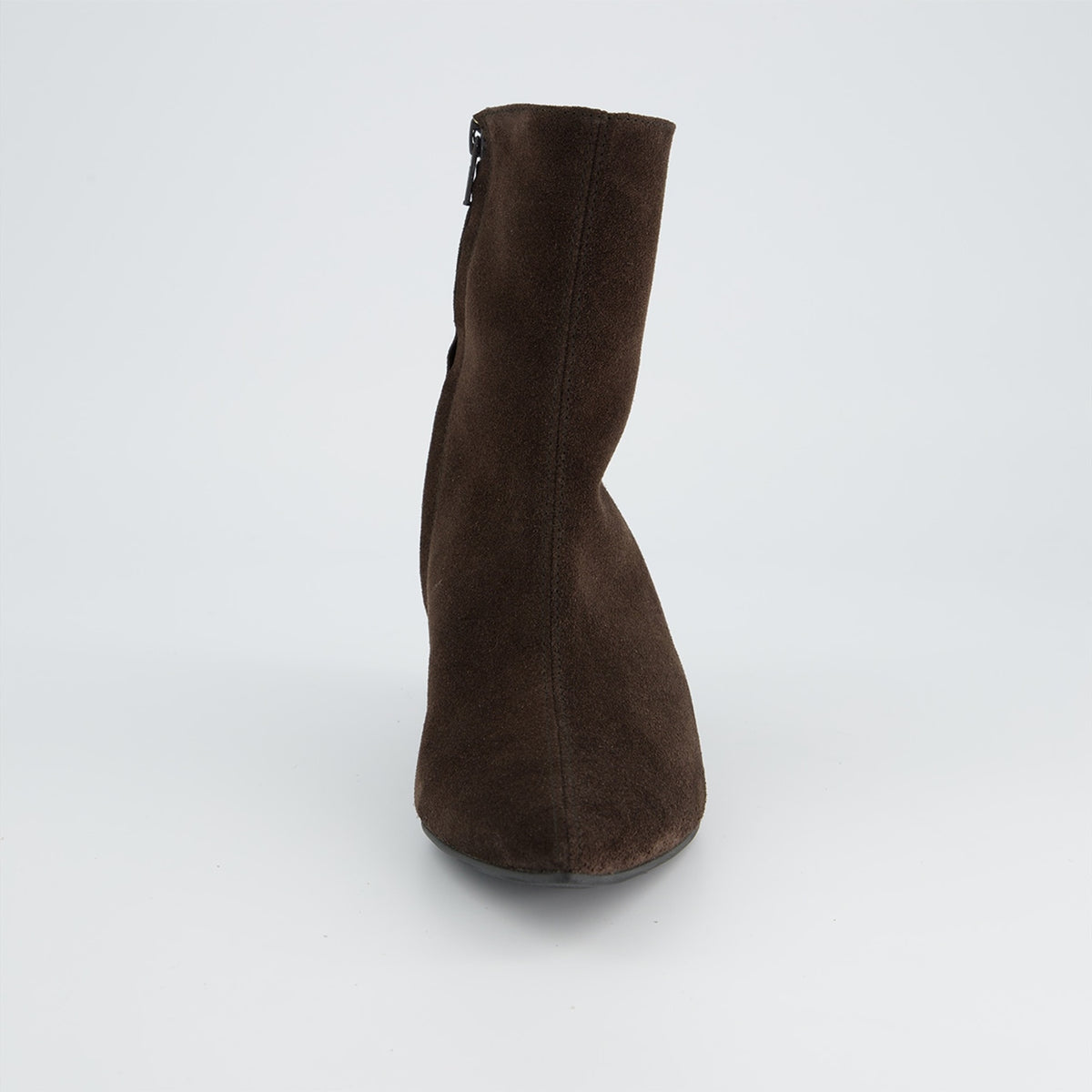 Paul Green Brown Suede Boot with Zip 8288 000