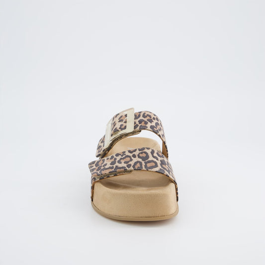 Paul Green Leopard Print Strap Sandals 6157 000
