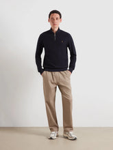 Load image into Gallery viewer, Farah Navy Zip Knit F4KFG020 412