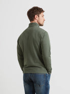 Farah Green Rosemary Marl Zip Sweat F4KFG056 315