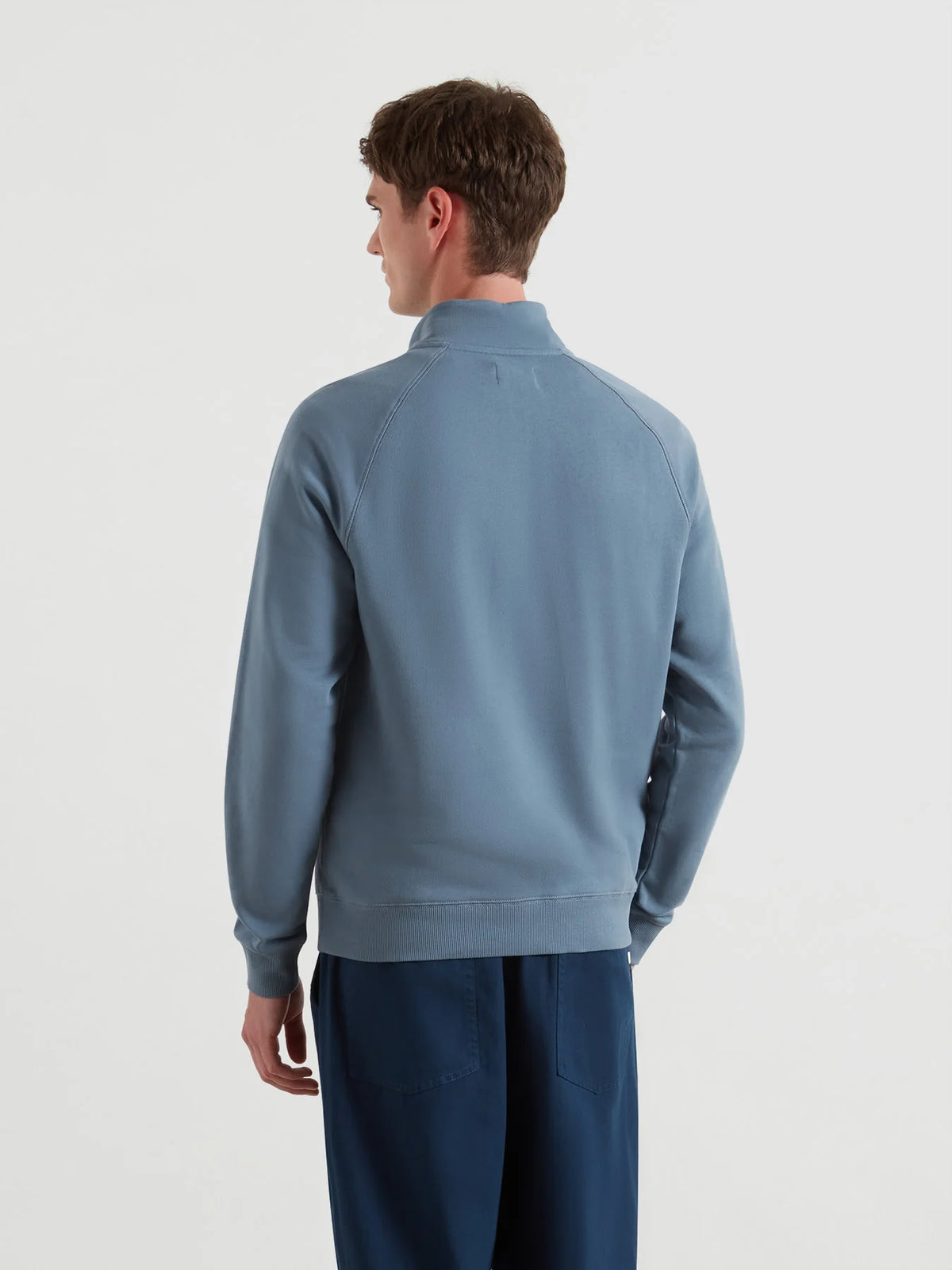 Farah Chalk Blue Zip Sweat f4ksb073 413