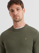 Load image into Gallery viewer, Farah | Shepard Cotton Crew Knit in Rosemary Green | F4GFG000 300