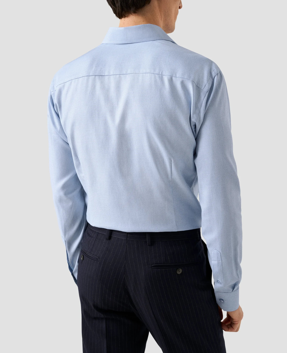 Eton Dobby Shirt in Blue 100013618