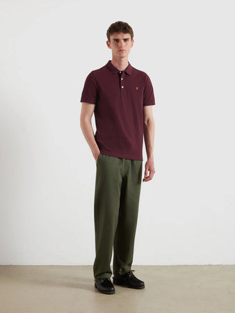 Farah Burgundy Polo f4ksb068 507