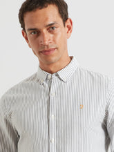 Load image into Gallery viewer, Farah Green Stripe Slim Fit Shirt F4WSB070 300