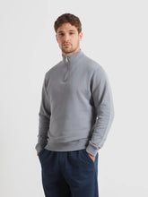 Load image into Gallery viewer, Farah Icelandic Blue Zip Sweat F4KFG056 926