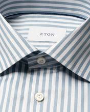 Load image into Gallery viewer, Eton | Bengal Striped Twill Cotton Shirt in Contemporary Regular Fit in Blue | 1000 14555 25