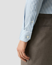 Load image into Gallery viewer, Eton | Bengal Striped Twill Cotton Shirt in Contemporary Regular Fit in Blue | 1000 14555 25
