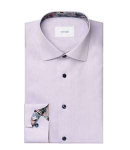 Eton Contemporary Fit Shirt Lavender Pink 100013591 74